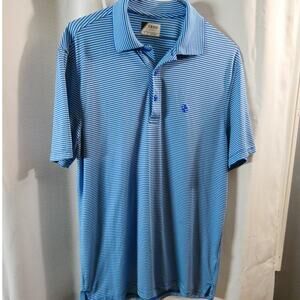 Izod Golf Men's Small Polo Striped Athletic Lightweight
